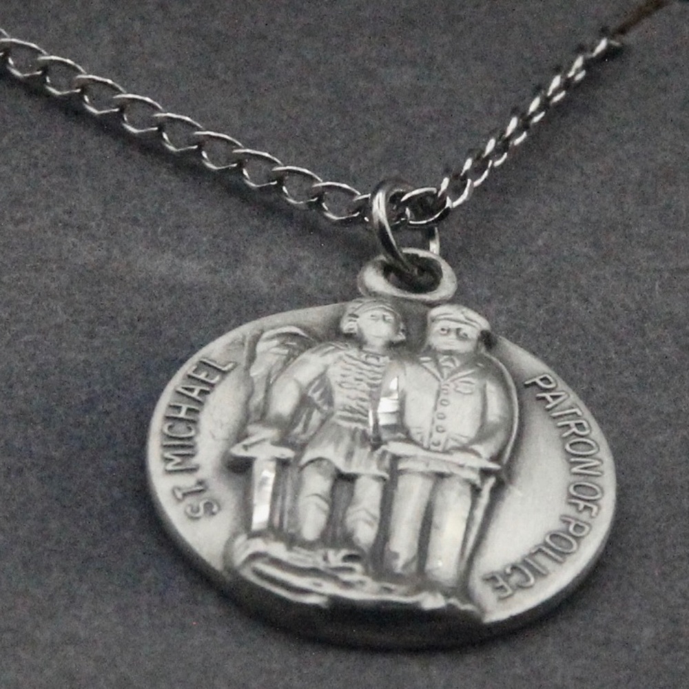 Sterling Silver medal  St Michael patron of Police